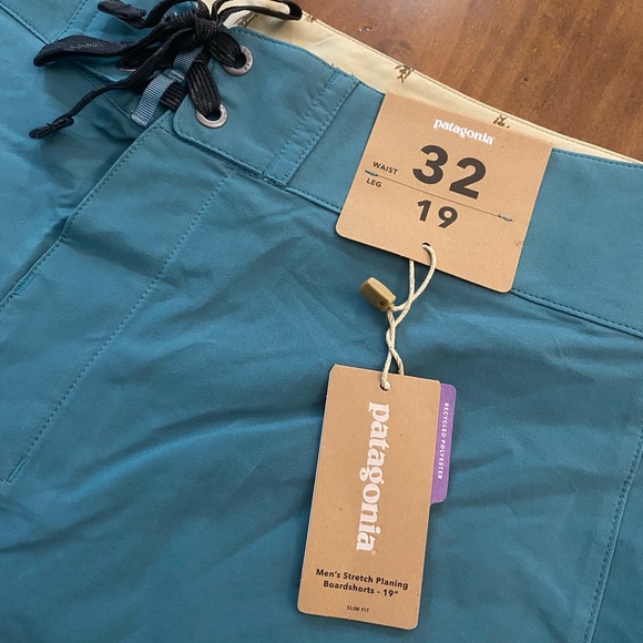 Patagonia Stretch Planing Boardshorts Blue - Picture 2 of 3